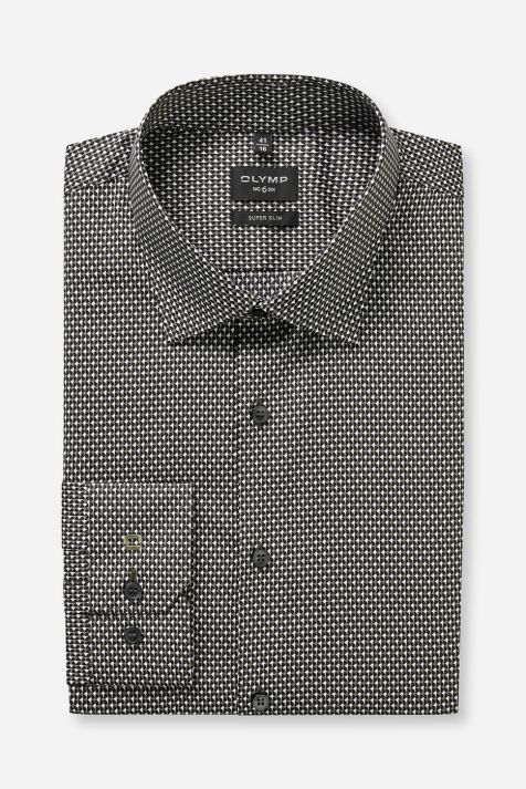 Camicia Uomo Olymp Slim Fantasia collo Italiano Manica lunga