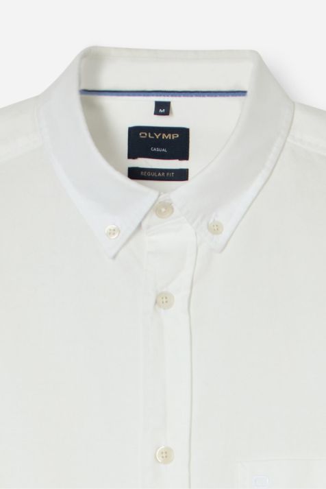 Camicia Uomo Olymp Regular Tinta unita collo Button down Manica lunga