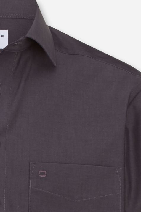 Camicia Uomo Olymp Comfort No Stiro Tinta unita collo Italiano Manica lunga