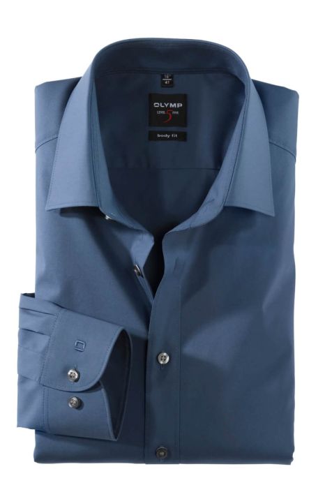 Camicia Uomo Olymp Regular Tinta unita collo Italiano Manica lunga
