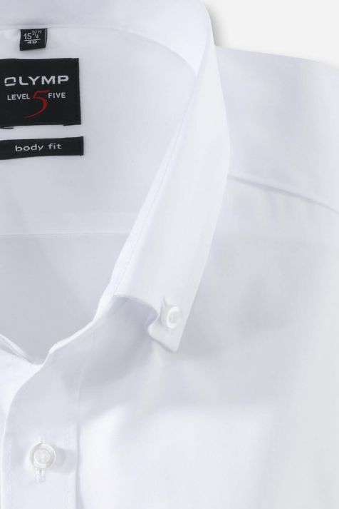 Camicia Uomo Olymp Regular Tinta unita collo Button down Manica lunga