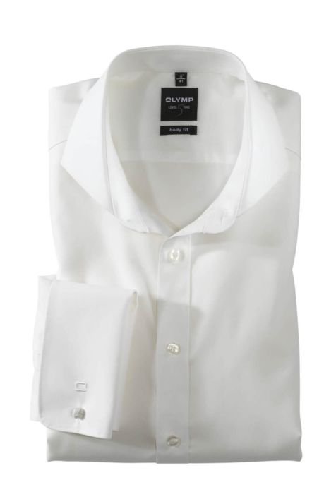 Camicia Uomo Olymp Regular Tinta unita collo Francese Manica lunga