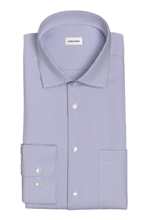 Camicia Uomo Seidensticker Comfort No Stiro collo Italiano Manica lunga
