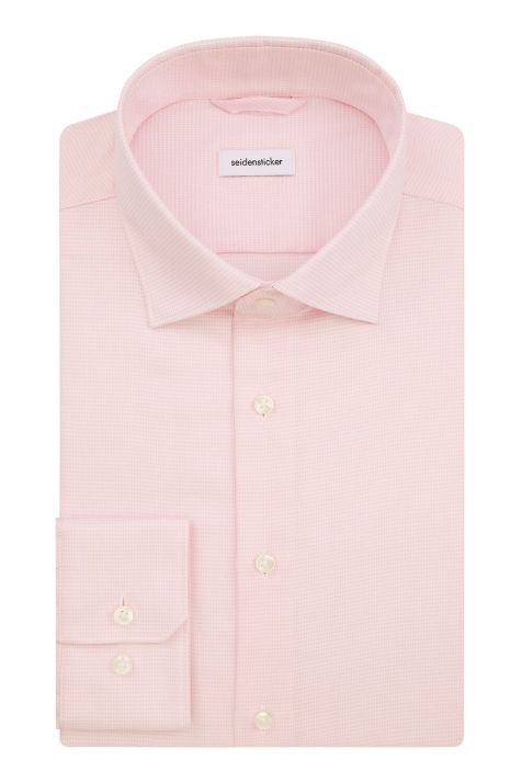 Camicia Uomo Seidensticker Slim No Stiro collo Italiano Manica lunga