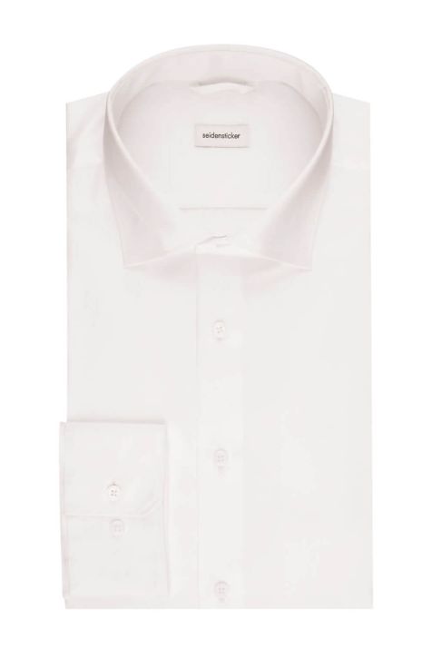 Camicia Uomo Seidensticker Slim Tinta unita collo Italiano Manica lunga