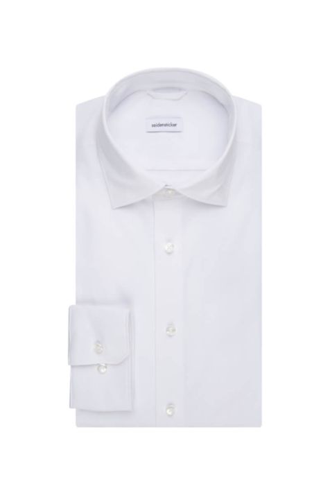 Camicia Uomo Seidensticker Slim Tinta unita collo Italiano Manica lunga