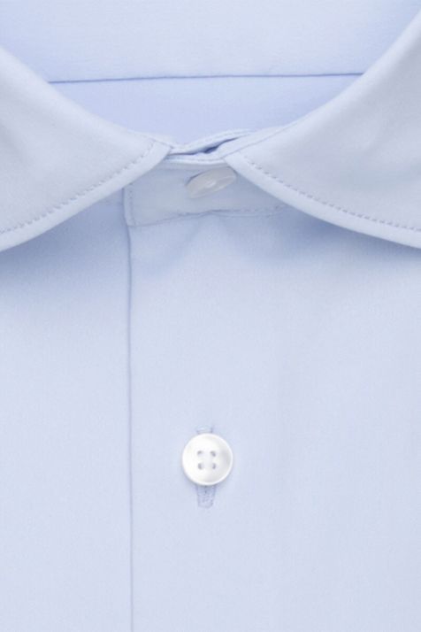 Camicia Uomo Seidensticker Slim Tinta unita collo Italiano Manica lunga