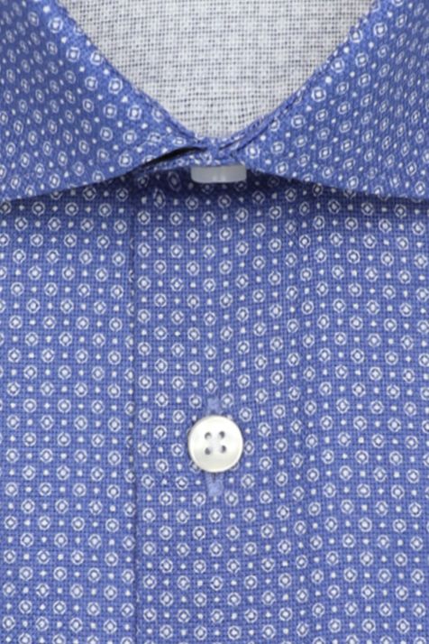 Camicia Uomo Seidensticker Slim Fantasia collo Italiano Manica lunga