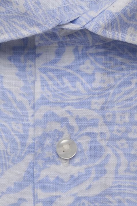 Camicia Uomo Seidensticker Regular Fantasia collo Italiano Manica corta