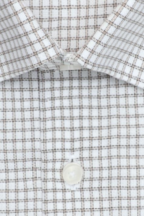 Camicia Uomo Seidensticker Comfort No Stiro Quadri collo Italiano Manica corta