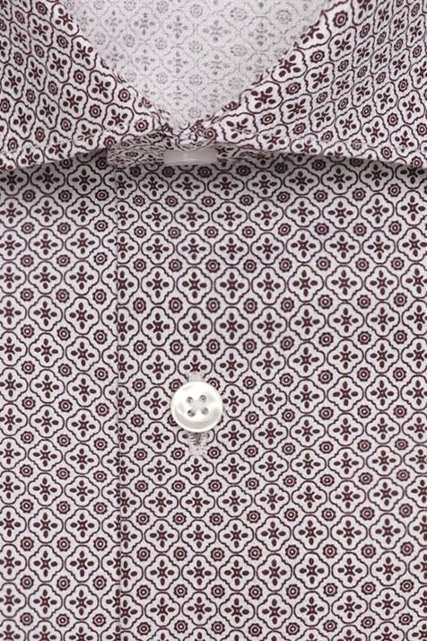 Camicia Uomo Seidensticker Slim Fantasia collo Italiano Manica lunga
