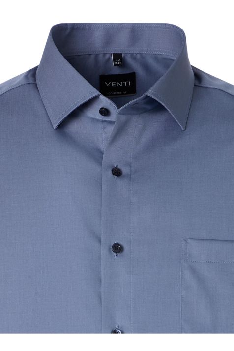 Camicia Uomo Venti Comfort Tinta unita collo Francese Manica lunga