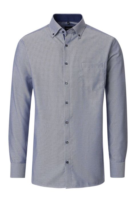 Camicia Uomo Venti Comfort Tinta unita collo Italiano Manica lunga