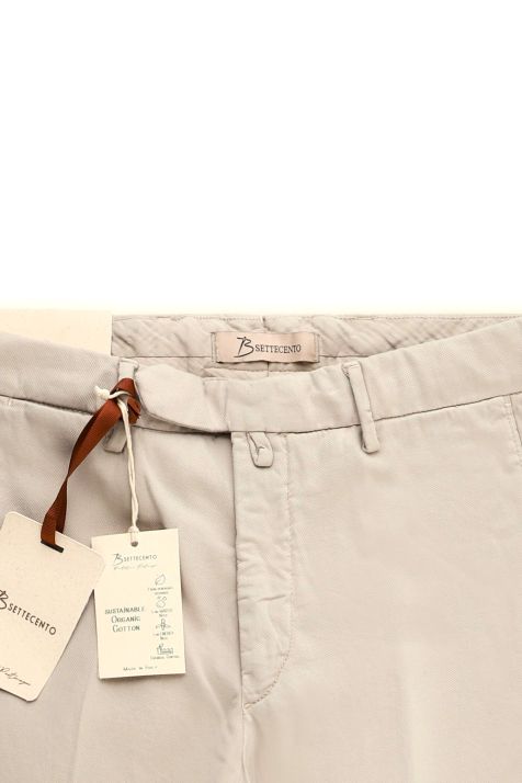 Pantalone Uomo B-Settecento Chino Slim Tinta unita 97% cotone 3% elastan
