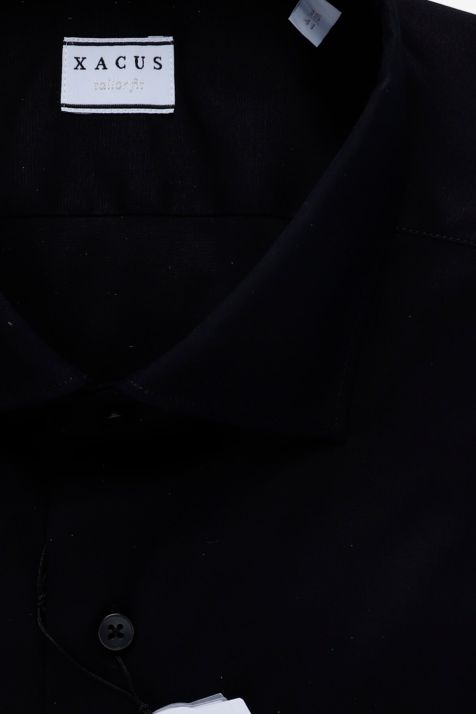 Camicia Uomo Xacus Regular Tinta unita 96% cotone 4% elastan collo Francese Manica lunga