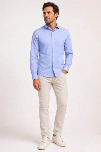 Camicia no stiro Ingram Regular INGRAM-68909-INMED-IRN-ML-XT-03