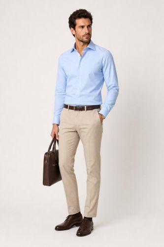 Camicia no stiro Ingram Slim INGRAM-68910-SLIM-IRN-ML-XT-02-B