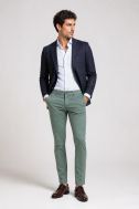 Pantalone Moro Slim MORO-MH-611-VERDE ACQUA