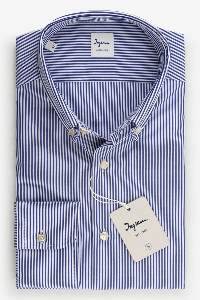 Camicia no stiro Ingram Regular INGRAM-68918-INMED-IRN-ML-IV-06-AI2627