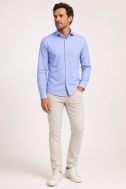 Camicia no stiro Ingram Regular INGRAM-68909-INMED-IRN-ML-XT-03