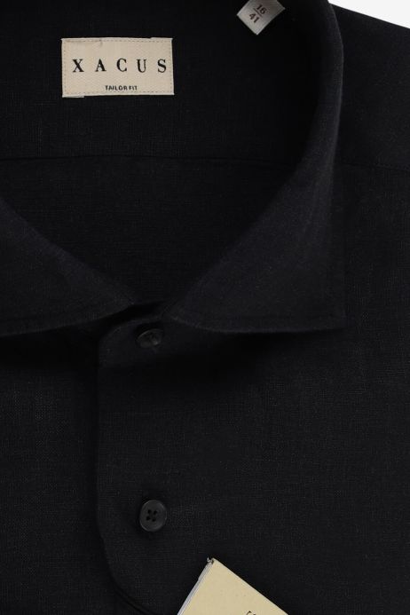 Camicia casual uomo collo francese in mussola di cotone