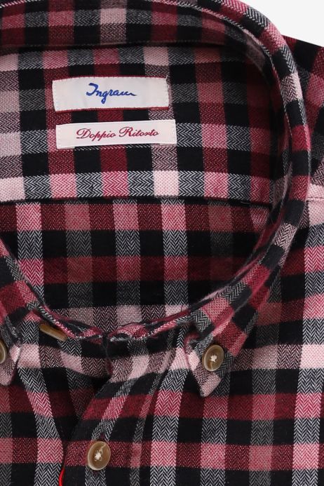 Cromoncent - Camicia Uomo In Flanella Di Cotone A Quadri Bufalo - Maniche Lunghe - Ideale Per Autunno E Feste