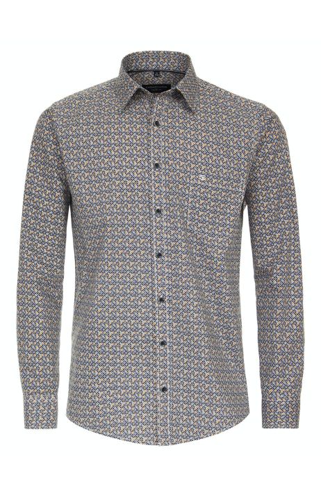 LVCBL Camicia Uomo Maniche Lunghe In Puro Cotone – Slim Fit Bianca – Design Retrò Con Bottoni Speciali – Casual E Oktoberfest