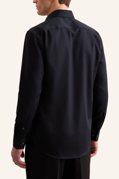 Seidensticker Camicia Uomo Regular Fit In Cotone 100%, Blu, Facile Stiro, Con Polsini Regolabili - 2
