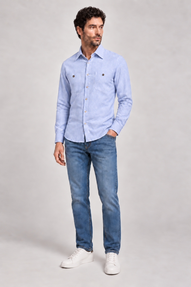 Camicia DNL Slim SKTXLGPLVCSLIME7B