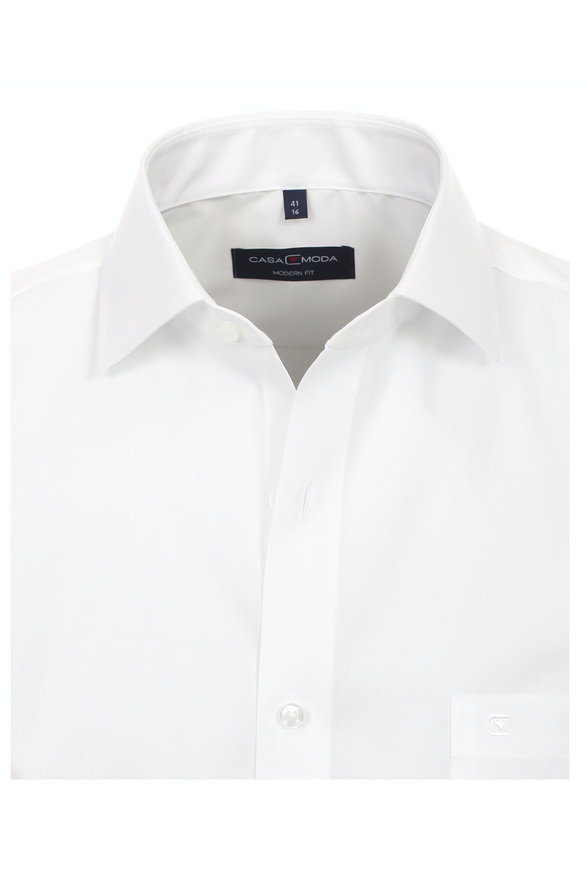CASAMODA Camicia Da Lavoro Uomo Comfort Fit - Puro Cotone Blu Scuro - Taglia 56