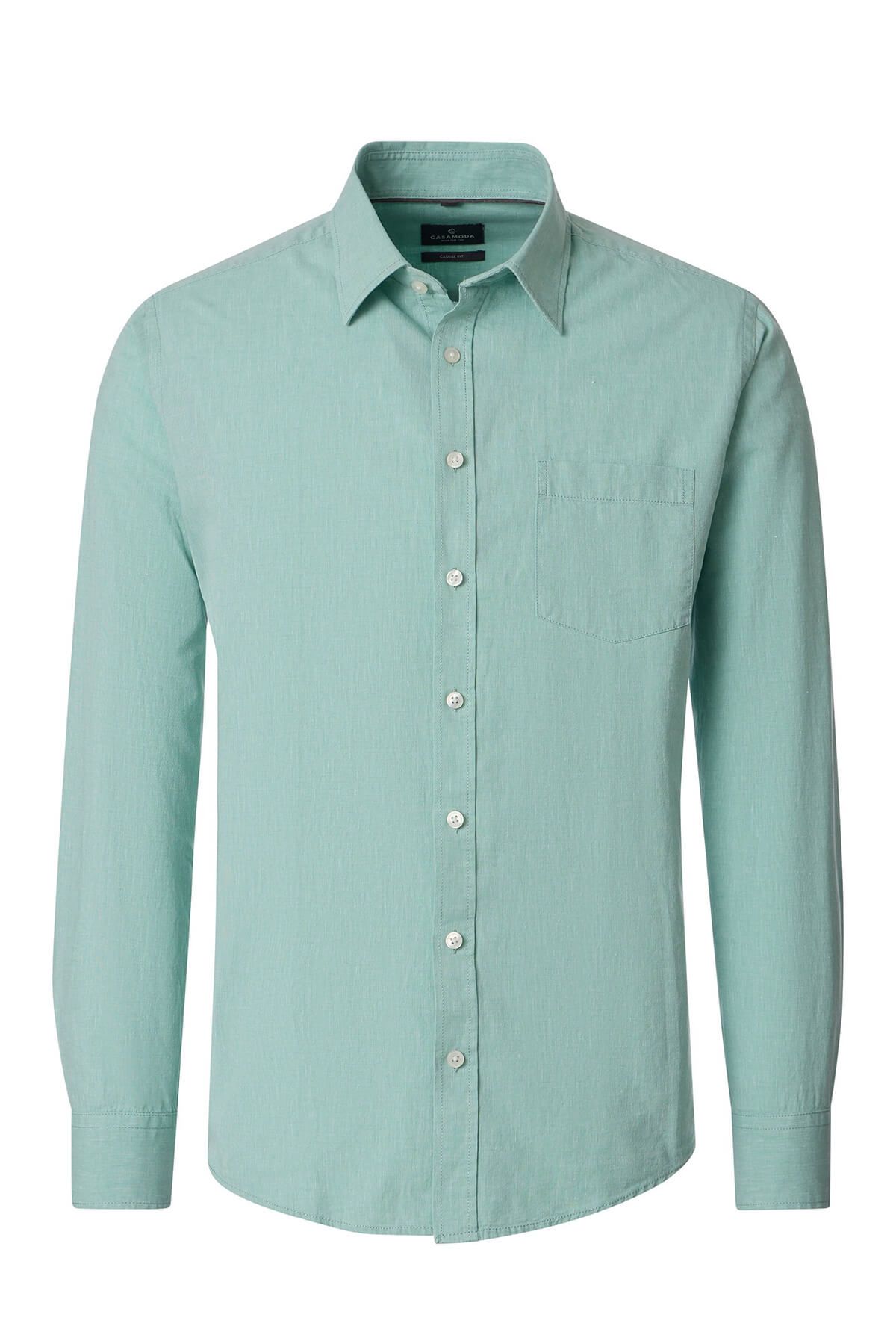 CASAMODA Camicia Uomo Business Comfort Fit Maniche Lunghe - Grigio Medio (Taglia 51)