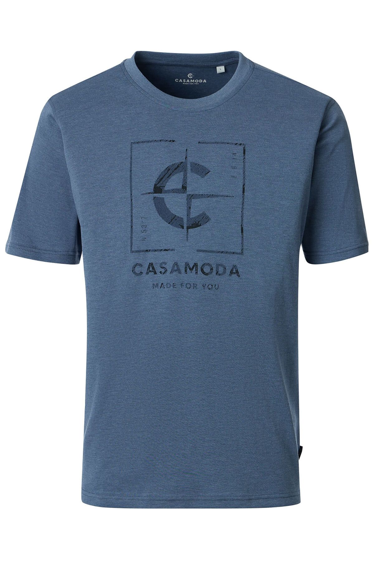 CASAMODA 3 PACK - T-shirt basic - dunkelblau blau/celeste