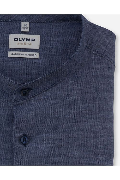 OLYMP Camicia Uomo Maniche Lunghe Five Level – Stampa Digitale, Colletto Kent, 97% Cotone, New York