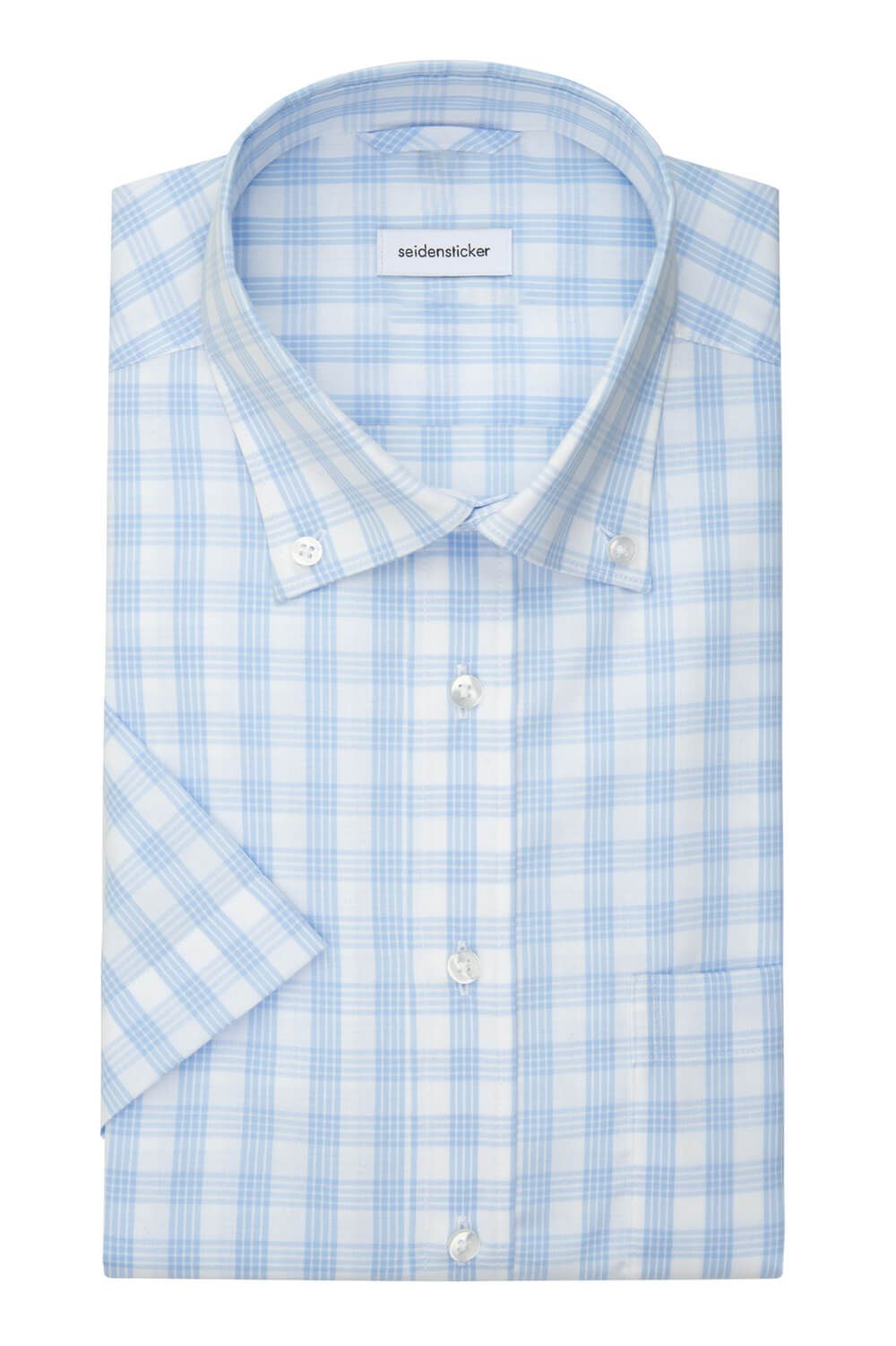 SEIDENSTICKER Camicia Business Uomo Verde a Quadri (IT 42, EU 38