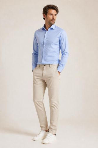 Camicia no stiro Caliban Regular CALIBAN-1SMUFWQUB1-PE26