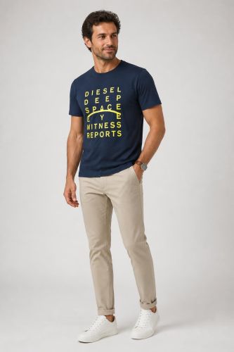 T-shirt Diesel Regular DIESEL-S4EL-T-JUST_BLU_81E