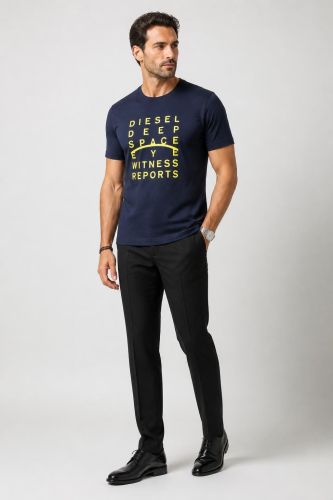 T-shirt Diesel Regular DIESEL-S4EL-T-JUST_BLU_81E
