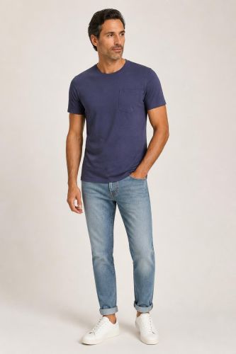 T-shirt Guess Jeans Regular GUESS-JEANS-M1GI97K6XN1_BLU_G77G