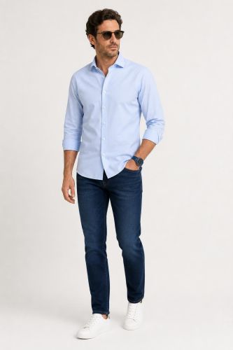 Camicia no stiro Ingram Regular INGRAM-68909-INMED-IRN-ML-XT-02-PE26