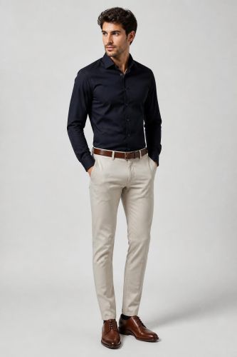 Camicia no stiro Caliban Slim PKR-CALIBAN1016-1SMU-FWG-UE1
