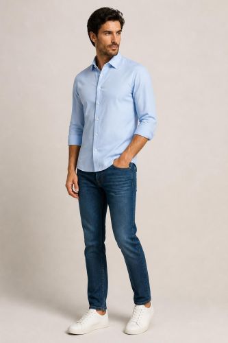 Camicia Tintoria Mattei Slim PKTN80VVSRSLIMF6C