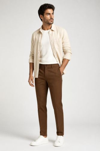 Pantalone Yan Simmon Slim YAN-SIMMON-T503-STORY-MORO