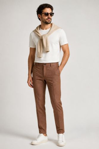 Pantalone Yan Simmon Slim YAN-SIMMON-T640-MAN-TABACCO