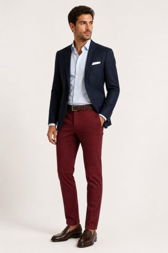 Pantalone Yan Simmon Slim YAN-SIMMON-T650-STORY-BORDEAUX