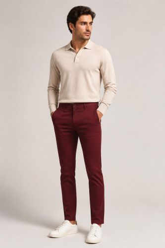 Pantalone Yan Simmon Slim YAN-SIMMON-T650-STORY-BORDEAUX
