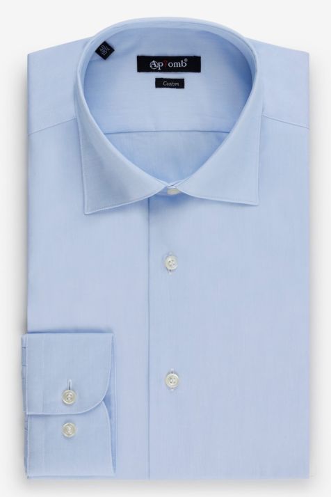 Camicia Uomo Aplomb Regular Tinta unita 100% cotone collo Italiano Manica lunga