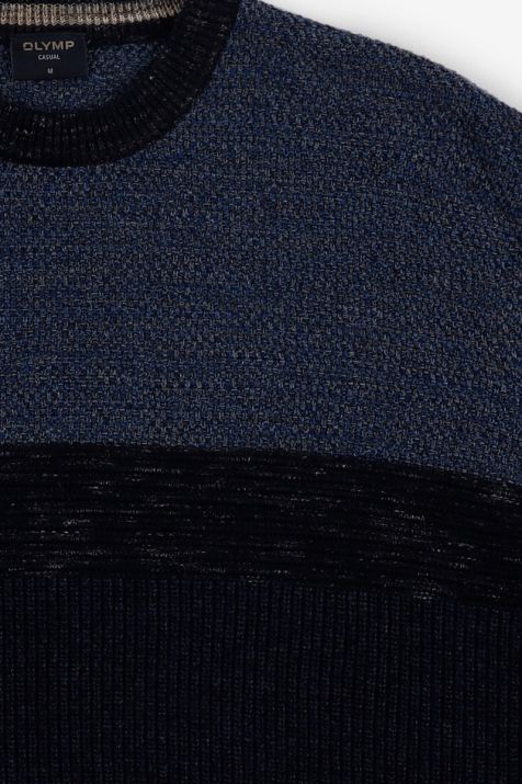 Maglia Uomo Olymp Girocollo Classic Micro disegno 40% lana 27% cotone 22% pa