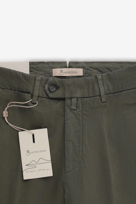 Pantalone Uomo B-Settecento Chino Slim Tinta unita 97% cotone 3% elastan
