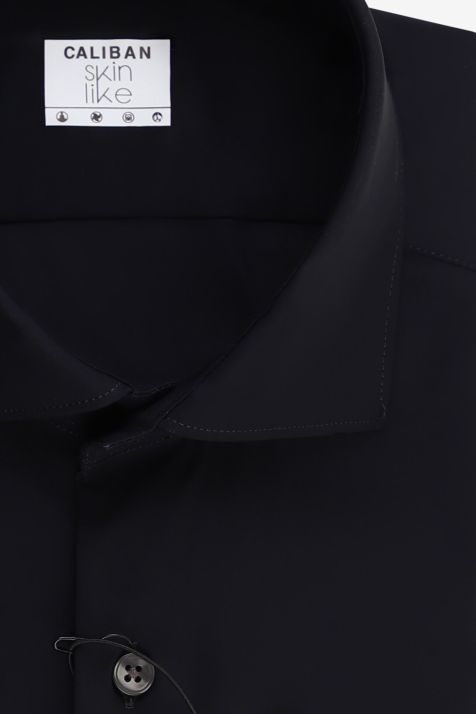 Camicia Uomo Caliban Regular Tinta unita 74% poliammide 26% ea collo Francese Manica lunga