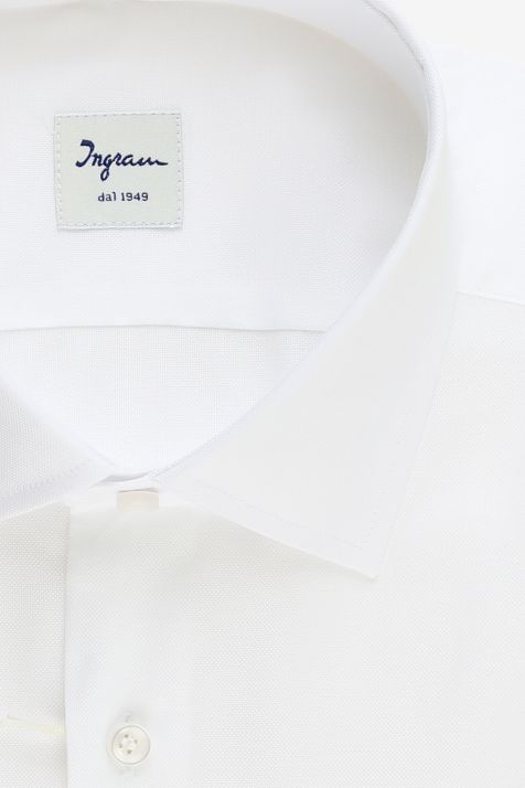 Camicia Uomo Ingram Regular Tinta unita 100% cotone collo Francese Manica lunga